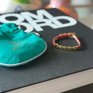 Rustic cuff leather bracelet